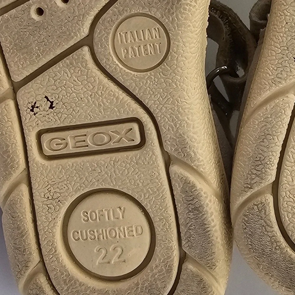 Geox Respira Toddler Girls Sandals Size 22 Silver Bow Hook‎ Loop